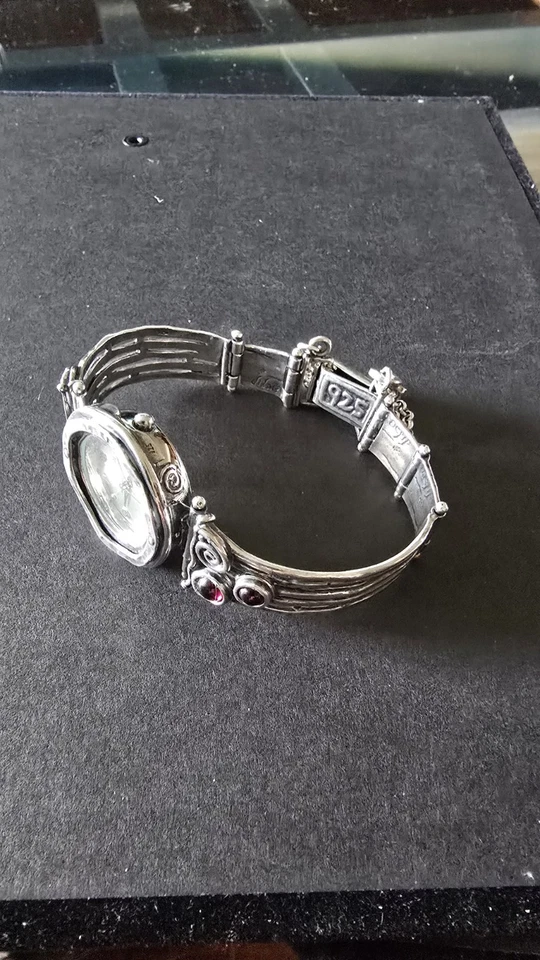 Часы Shablool из чистого серебра. 925 Ручной Hamared браслет. Новый аккумулятор - Изображение 4 из 4