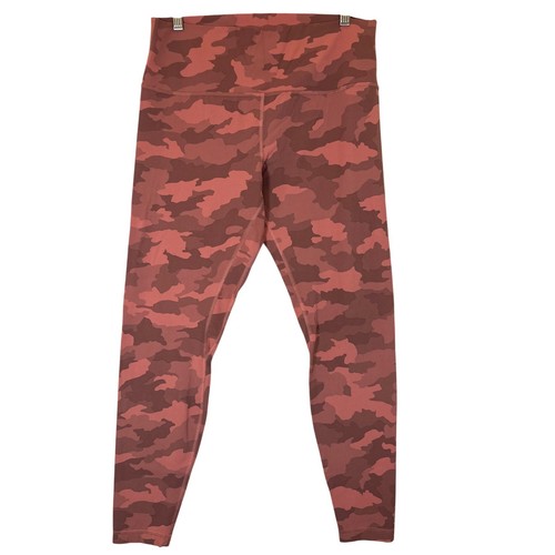 Lululemon Align High Rise Pant 28" Legging Sz 14 Heritage Camo Brier Rose Multi