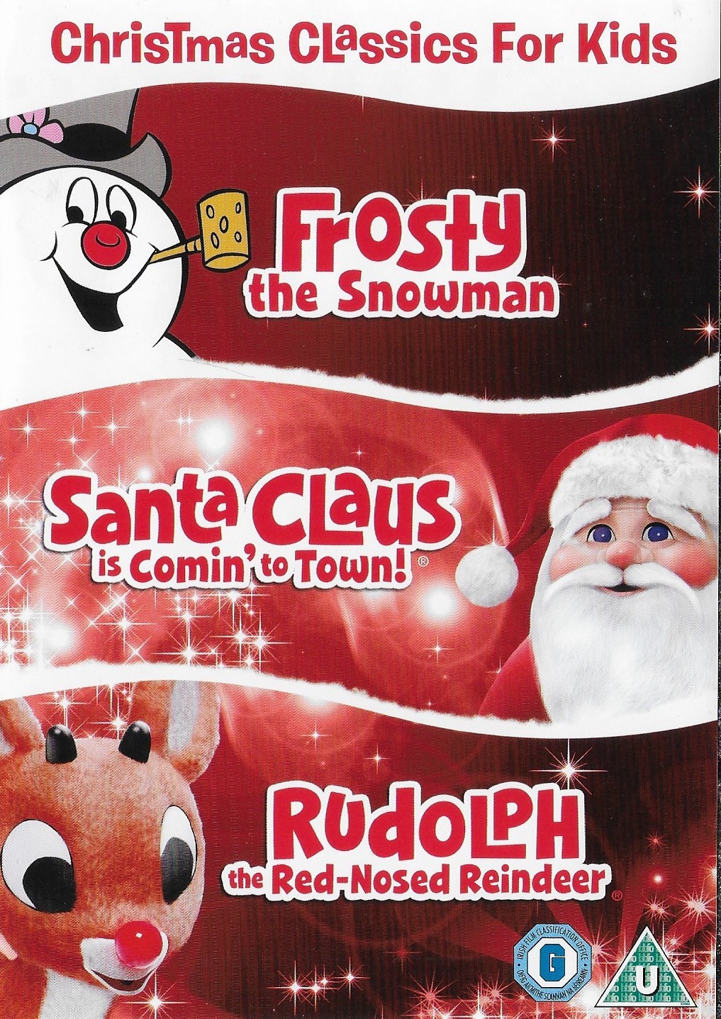 3 CHRISTMAS CLASSICS Frosty the Snowman, Santa Claus & Rudolph Reindeer - DVD