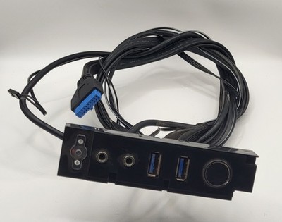 PC Front Panel USB Hub All Cords Included  Port Access