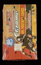 2000 Bowman Chrome Football Sealed Hobby Box 24 Packs Tom Brady Rookie Refractor