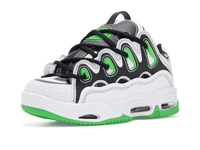 Osiris Men's D3 2001 Skate Shoe White/ Black/ Green