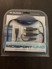 Open M-Audio USB To Midisport Uno 1X1 MIDI Interface Adapter 16 Midi Channel