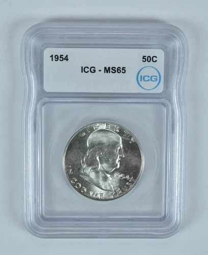 1954 Franklin Half Dollar MS65 ICG