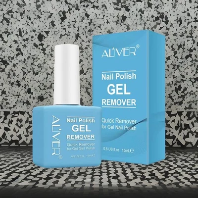 AL'IVER Aliver Nail Gel Polish Remover Soak Off Acrylic Manicure Magic Quick Burst 15ml