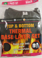 Polar Extreme 2 Piece Set Top Bottom Thermal Base Layer Set Women s Large
