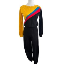 JCPenney 80's Color Block Sweatsuit, Retro Athleisure Jogger Tracksuit Jr