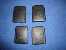 1972 -1974 CUDA CHALLENGER E BODY BLACK SHOULDER BELT CLIP COVERS OEM NICE