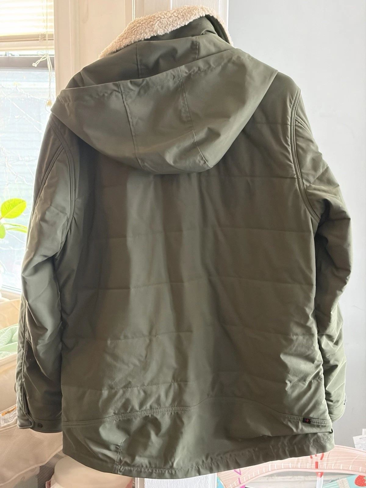 Relwen Men's Channel Boarder Jacket size L Olive/Orange - product detail image 7
