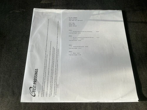 Pink Floyd - Italy - Live - 1971 Vol.2 - Test Pressing - Vinyl - DLP