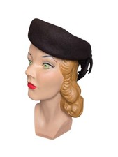 Vintage 1940s Chocolate Brown