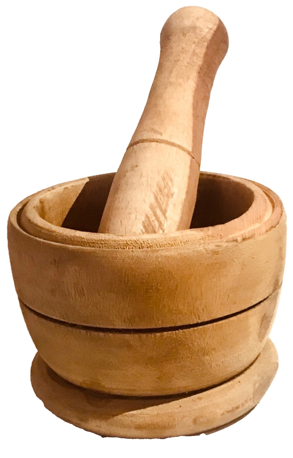 Traditional Nigerian Fufu Mortar & Pestle - Approx 1.84Kg