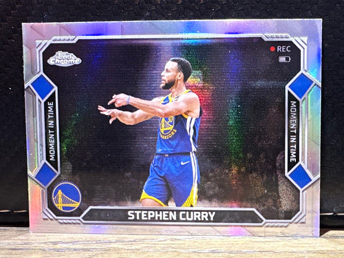 Topps 2026 Chrome Stephen Curry #MT-2 Moment in Time Refractor