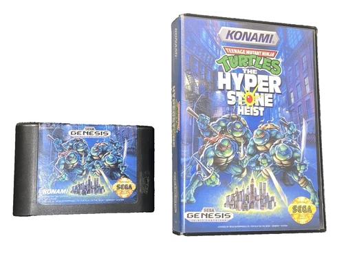Teenage Mutant Ninja Turtles TMNT Hyperstone Heist Sega Genesis BOX (No Manual)