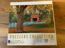 Puzzlers Collection 1000 Piece Puzzle -- Covered Bridge Oregon NEW