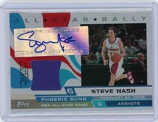 2005 Topps Basketball All Star Gallery Relic Autograph ASRA-SN Steve Nash 91/199