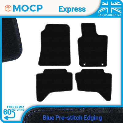 Express with Blue Pre-Stitch Trim Van Mats to fit Mitsubishi L200 Double Cab ...
