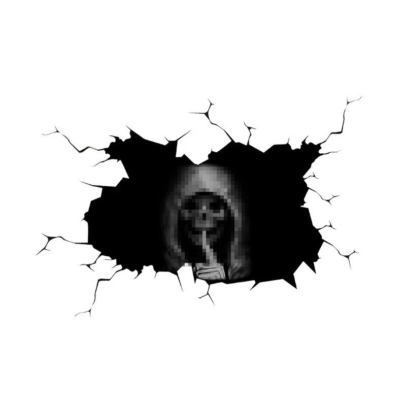 Car Window Waterproof Vinyl Car Sticker Decal Demon Dark Broken Style Foto 3 de 3