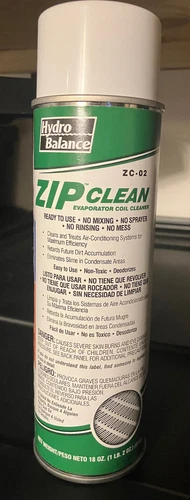 ZIP CLEAN HVAC Evap Foam No Rinse, Aerosol Coil Cleaner (18 oz. can) *
