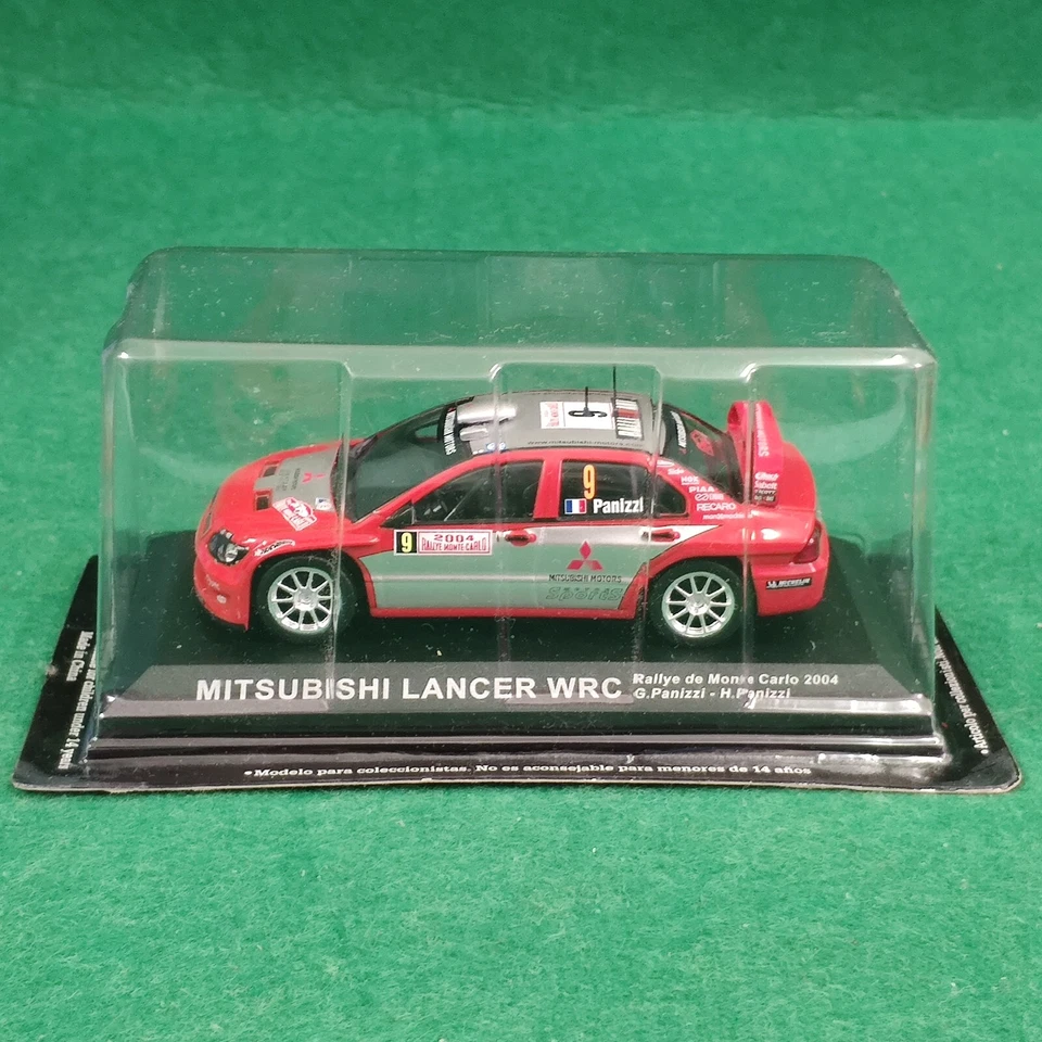 Die cast 1/43 Modellino MITSUBISHI LANCER WRC 2004 Monte Carlo Panizzi rally  🔺 - Immagine 3 di 4