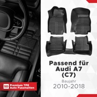 5D Auto Fussmatten TPE Set Passend FüR Audi A7 (C7) Baujahr 2010-2018