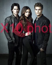 THE VAMPIRE DIARIES #141,IAN SOMERHALDER,nina dobrev,PAUL WESLEY,8X10 photo