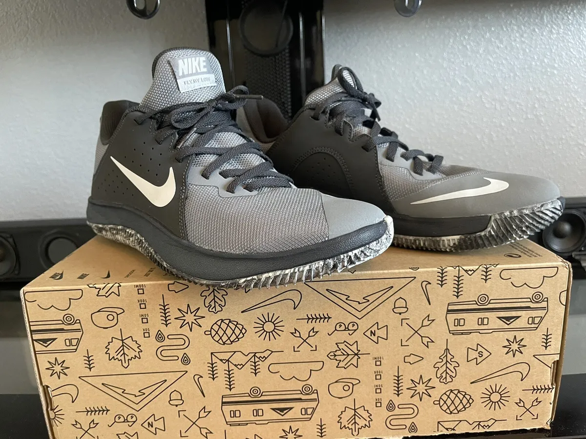 Posible Guión distorsionar Nike Mens Fly By Low Gray Basketball Shoes Sneakers Size 8.5 | eBay