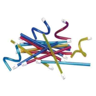 Flexo Yellow with White Fixed Tips Plastic Saliva Ejectors