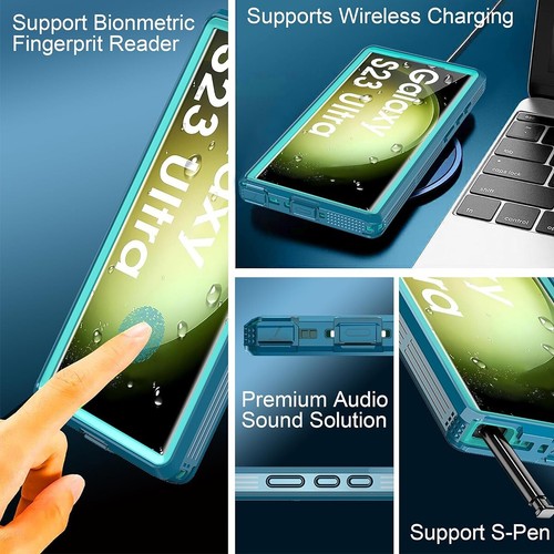 For Samsung Galaxy S23 Ultra Case Waterproof Shockproof Cover Screen Protector - Picture 5 of 9