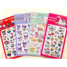 Sanrio STICKERS 3D Kuromi Cute Cinnamonroll Planner Scrapbooking Diary Gift Gog