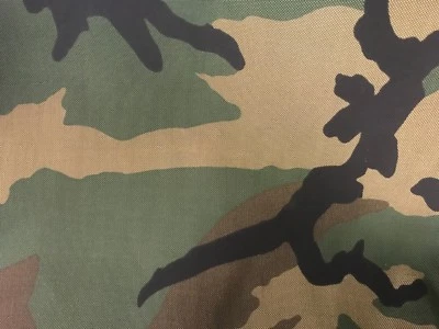 MILITARY CLOTH CAMO FABRIC WOODLAND CAMOUFLAGE Ballistic NYLON 850 DENIER