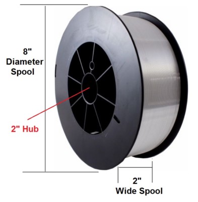 Harris 308L .035 x 25 lb Spool Stainless Steel Welding Wire - 0308LF8