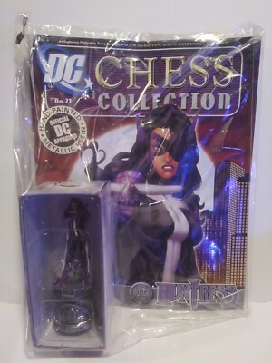 DC Chess Eaglemoss 21 Huntress white rook - new, blister sealed