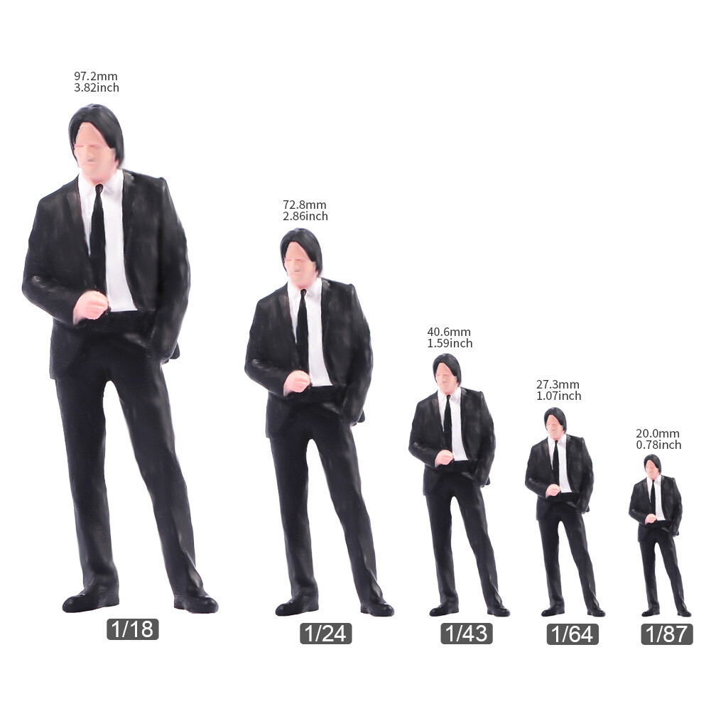 1/18 1/24 1/32 1/35 1/43 1/64 HO N フィギュア 1/18 1/24 1/43 1/64 1/87 Miniatures Killer Suit Man Scene Figures