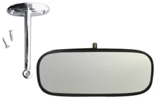 54-55  Chevy/GMC Truck Interior Stainless Steel Rear View Mirror & Bracket