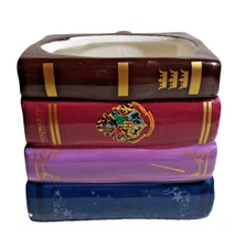 Harry Potter Hogwarts Books Ceramic Planter Mug Stack of Books Decor Gift