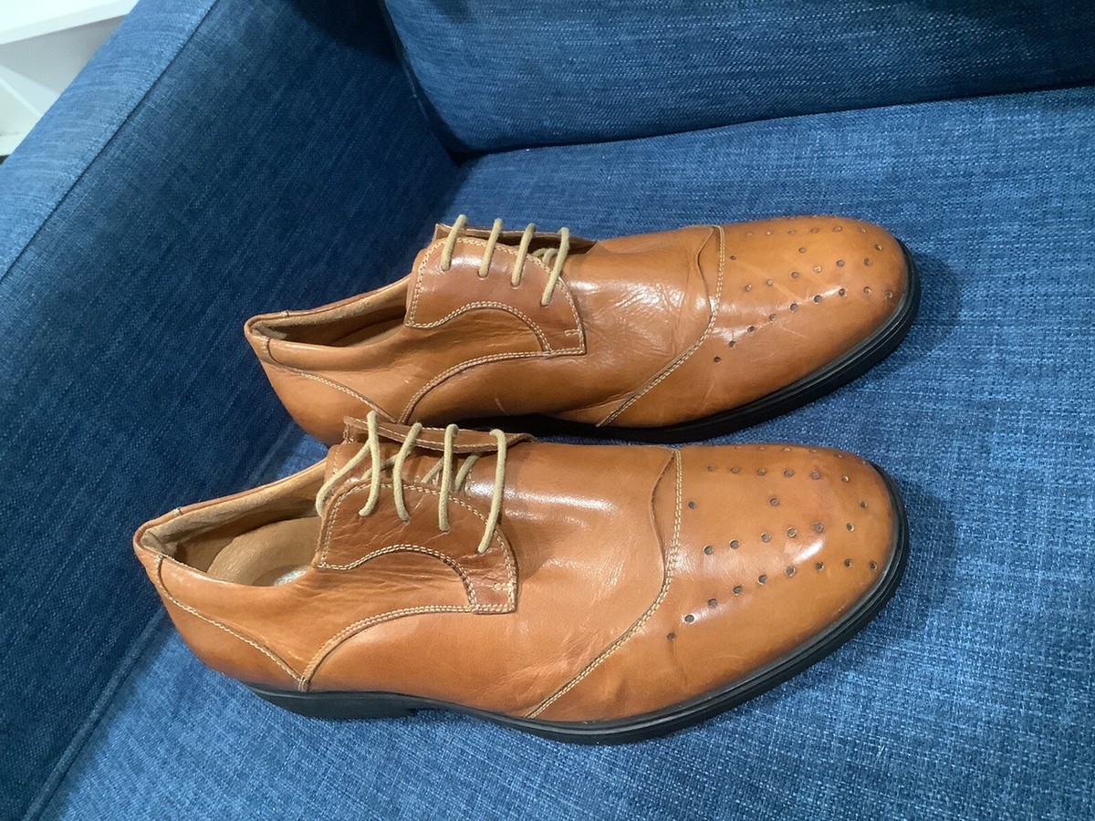 GRAVITY DEFYER Tan Leather Oxfords Mens size 8 Amazon.com | Gravity Defyer Men main image 2