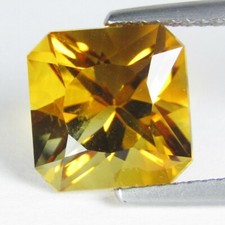 2.94Cts Lustrous Natural Citrine 8.5mm Barrion Cut Brazil Gemstone Ref-VIDEO