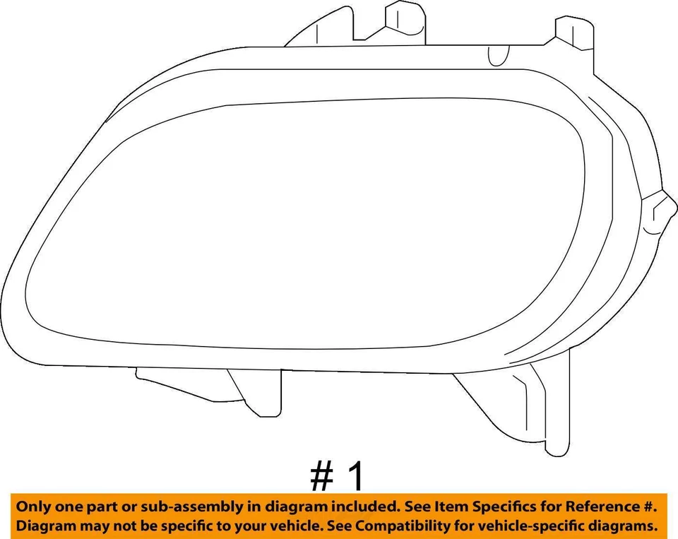 2011 Chevrolet HHR Front Left Front Driver Headlight (15827441) - Image 4 of 4