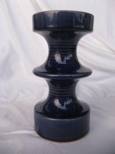 STEULER Continua Cari Zalloni Design Candle Holder 149/15 Ceramic Blue 60s - Picture 1 of 3