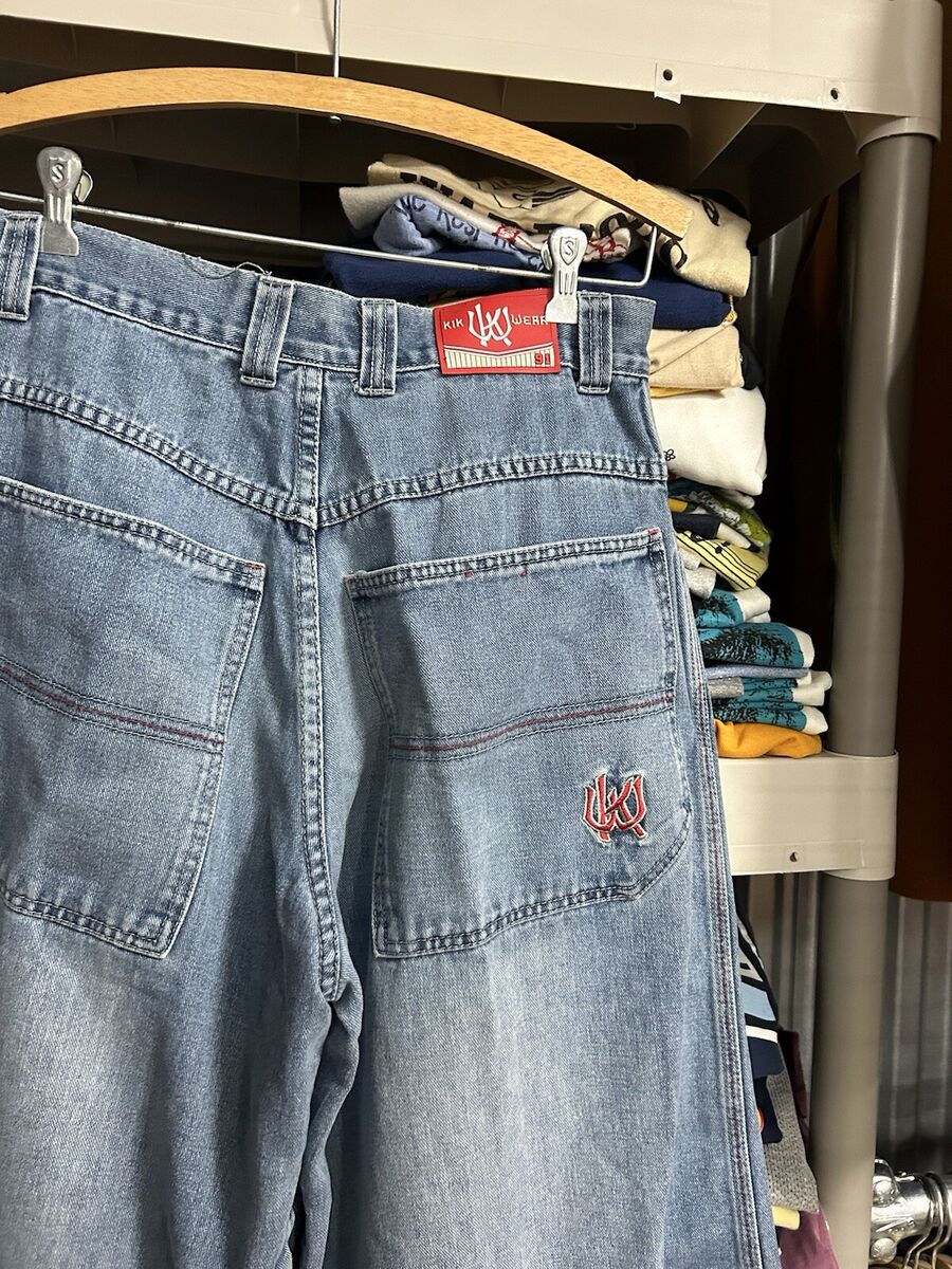 Vintage KIKWEAR KW Baggy Wide Leg Y2K Jeans Size 30x28 , 15 Vintage KIKWEAR KW Baggy Wide Leg Y2K Jeans Size 30x28 , 15