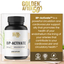 Golden After 50's BP-Activate provides circulation and heart health support