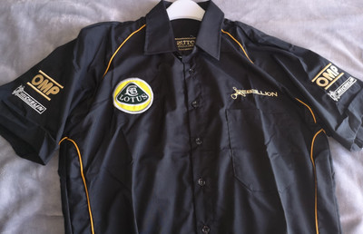 Lotus Rebellion Racing Team Le Mans Shirt, neu, OMP, Gr. L 42'' Brustumfang, sehr selten