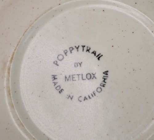 Metlox 3 Cups & Saucers Pottery Navajo Poppytrail MCM Atomic Modern 1950s Retro - Picture 2 of 3