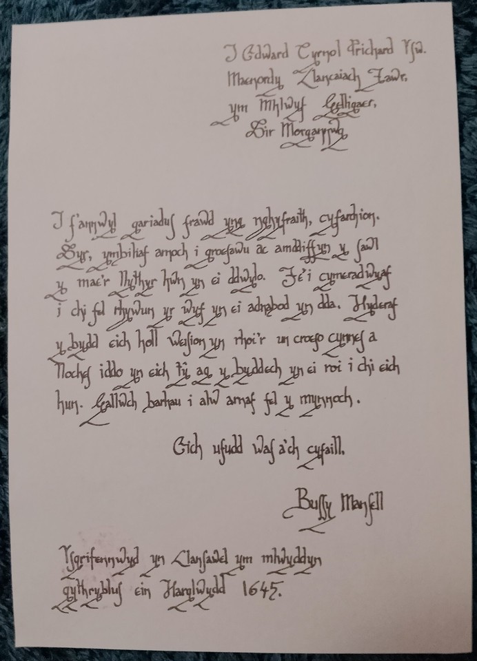 Letter From Briton Ferry, Neath eBay