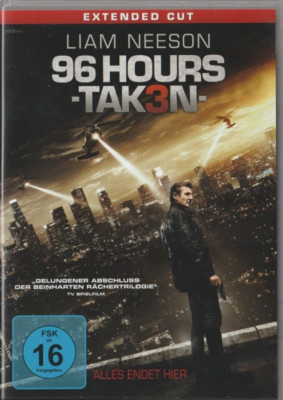 Liam Neeson - DVD - 96 Hours - Taken 3 - Extended Cut - 2015 - FSK 16
