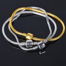 5 Stck 7.5"(19cm) Gold Silber Metall Schlange Kette Europäisch Armband DIY