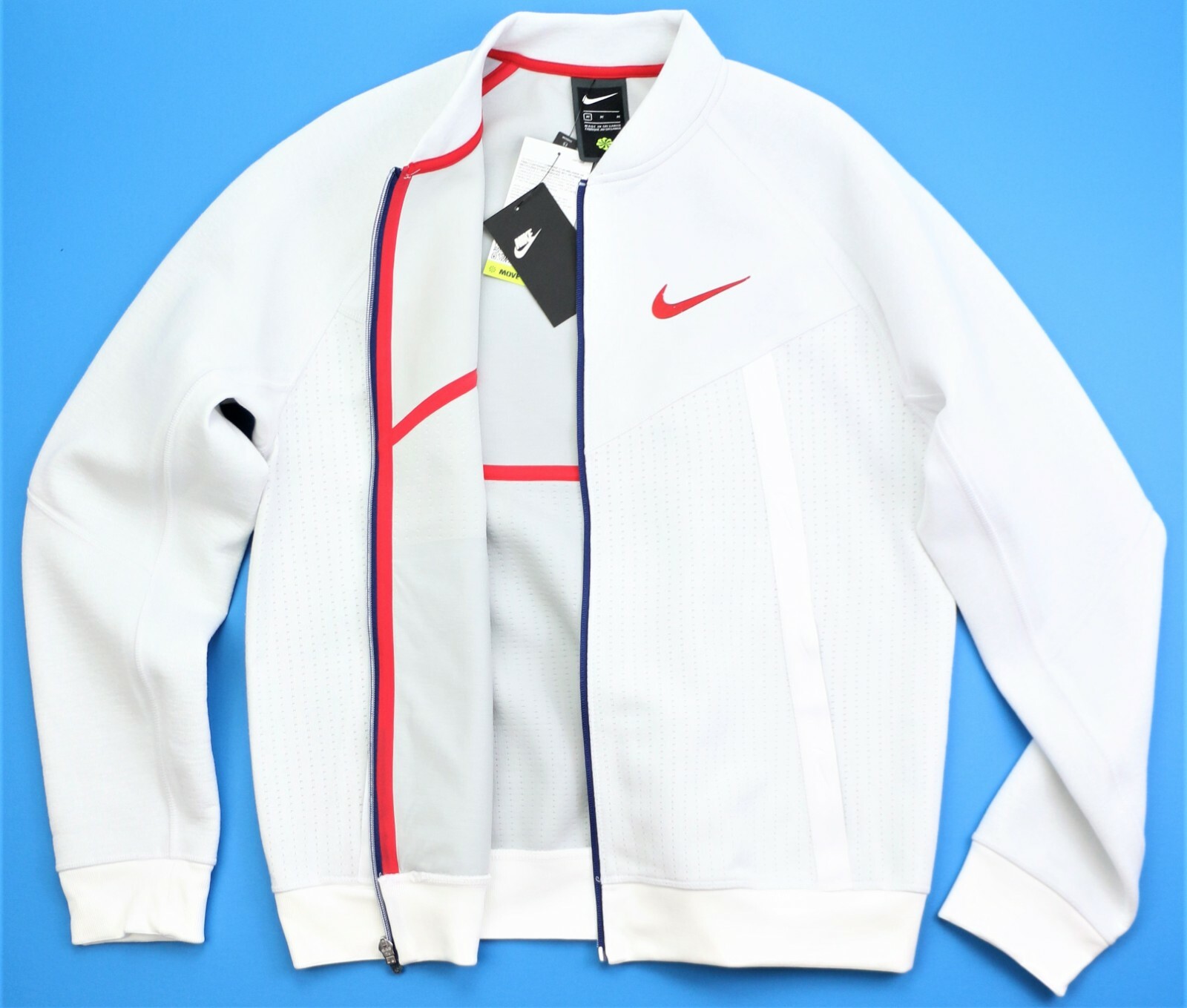 Куртка Nike Sportswear Tech Pack Мужская, размеры CW0300-100, Белая, красная, синяя, новая  