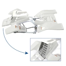 White Fenders + Gas Tank Plastics Kits + Grill For Yamaha Banshee 350 YFZ350