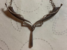 Pat Cheney Art Nouveau style Sterling Silver Necklace - made by Ortak